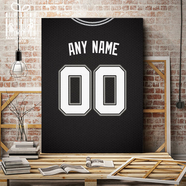 San Antonio Jersey Custom Canvas Print Wall Art for Boy Girl Men Women Basketball Personalized Canvas Art